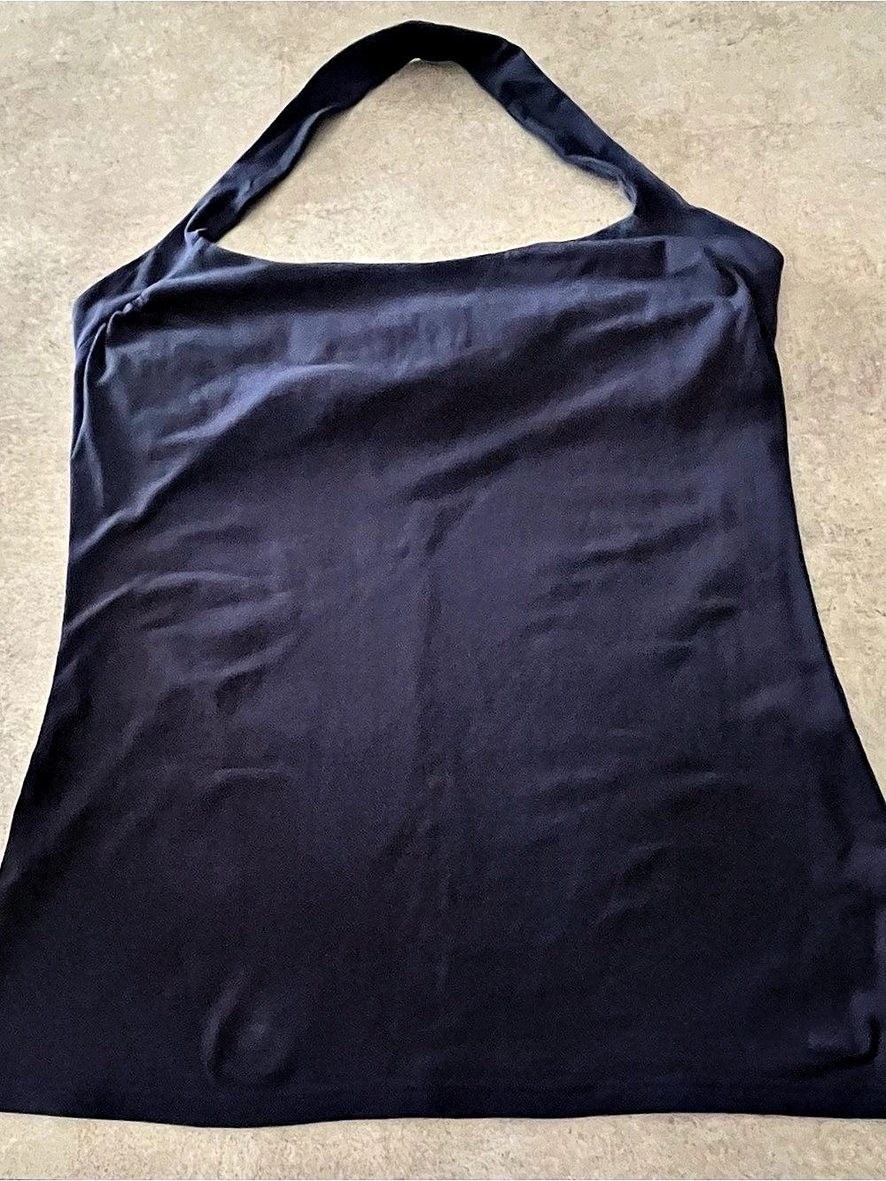 Victoria’s Secret Bra Tops Halter Top in Navy - Size Large - Built in Bra